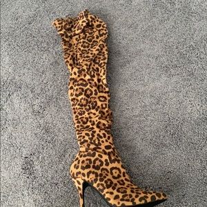 Cheetah Thigh High Boots